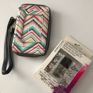Thirty One Wristlet Wallet and Nail Polish